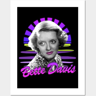 Bette davis / Sunset retro 80s Posters and Art